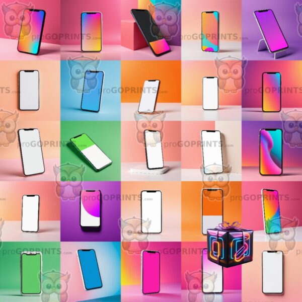 *Package* 25 Vibrant Phone Mockups