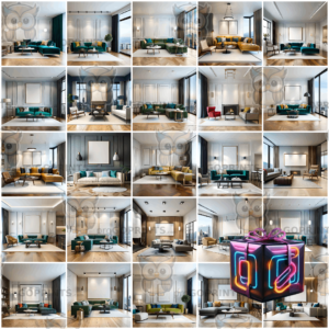 *Package* 25 Living Room Frame Mockups