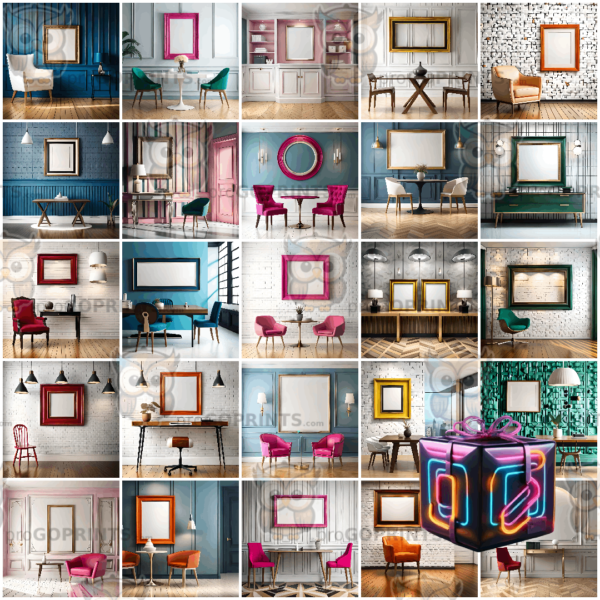 *Package* 25 Wall Frame Mockups