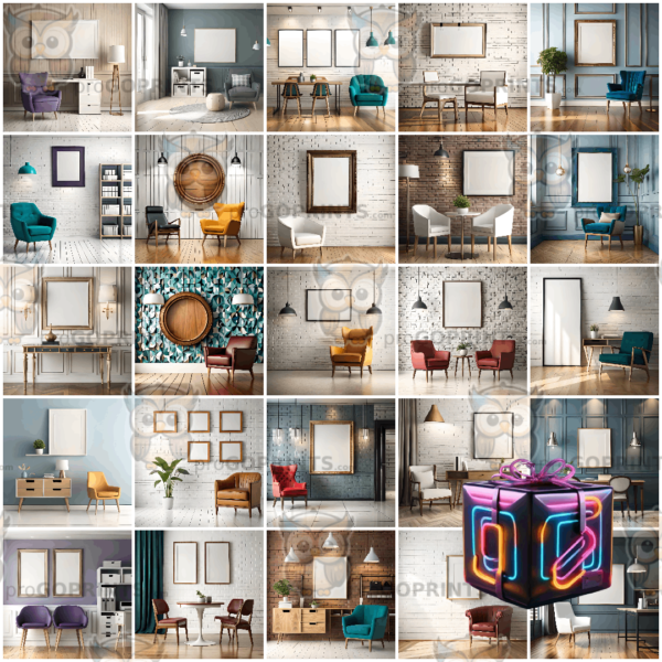 *Package* 25 Wall Frame Mockups
