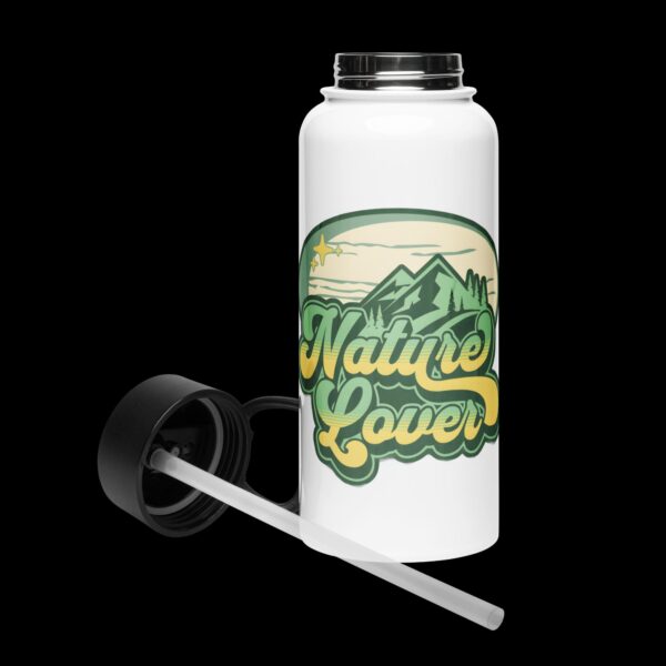 Nature Lover - water bottle with a straw lid
